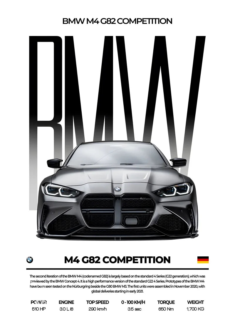 1Pc Frameless Black Famous Cars Competition Poster Picture Mural Modern Canvas Painting Wall Art Home Decoration Print for Livin