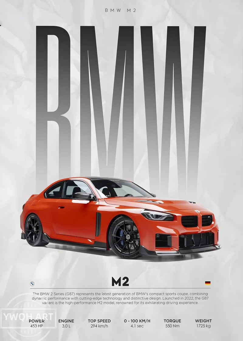 1Pc Frameless Black Famous Cars Competition Poster Picture Mural Modern Canvas Painting Wall Art Home Decoration Print for Livin