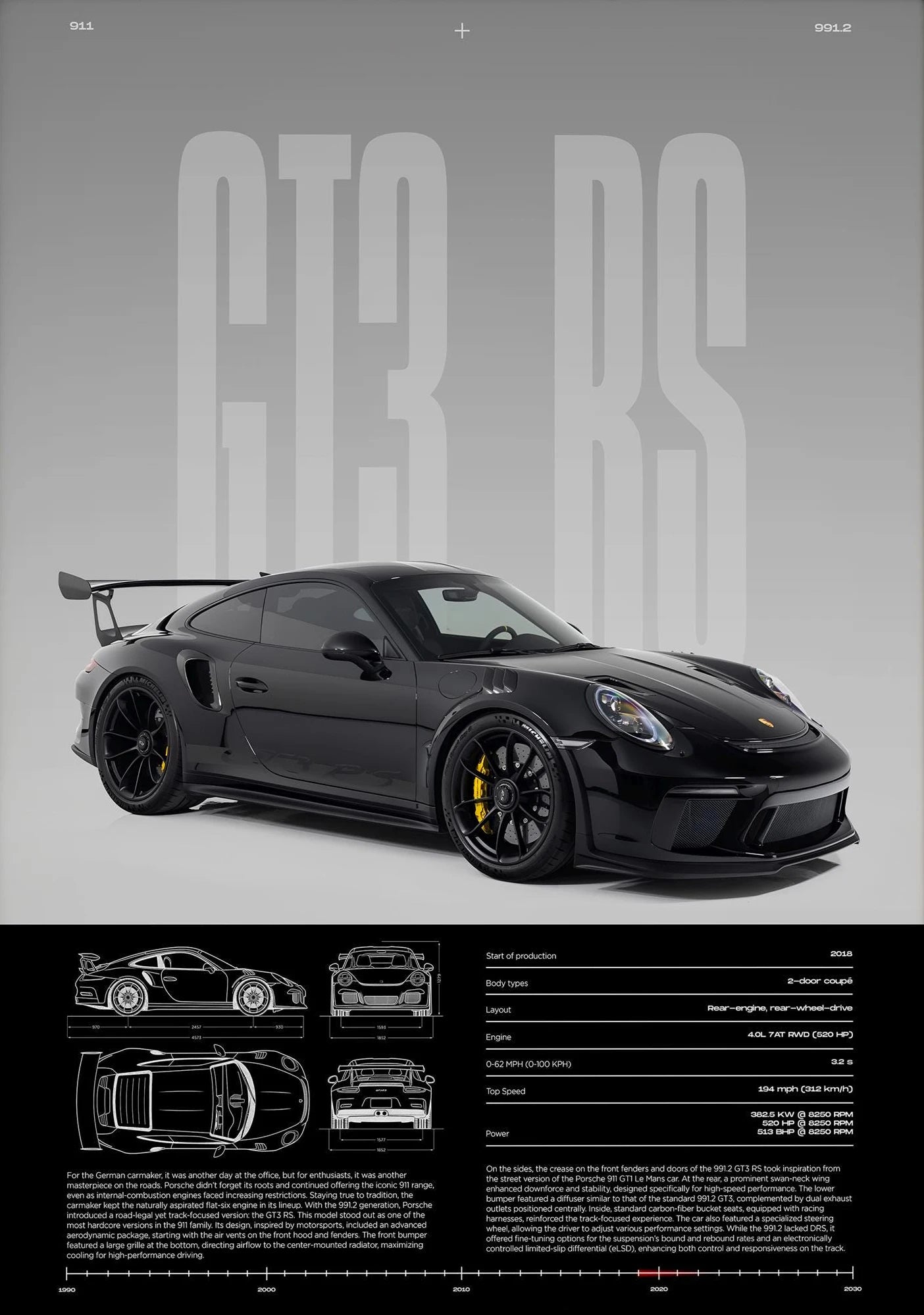 Frameless,Classic Simple Wall Art Cars Luxury Esthetics Super Sports Car HD Canvas Print Poster Home Living Room and Bedroom Dec
